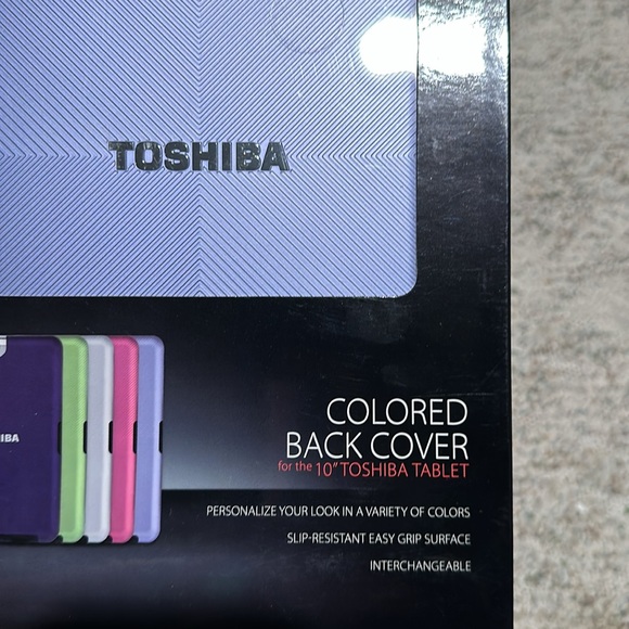 Toshiba Colored Back Cover 10” NWT - Picture 2 of 3
